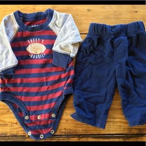 0-3 mo Child of Mine by Carter’s matching outfit